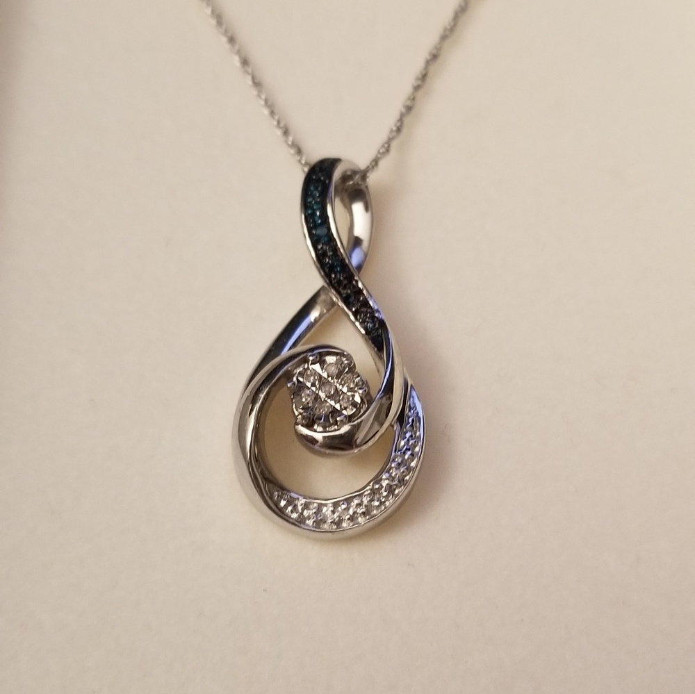 Blue and Silver Pendant